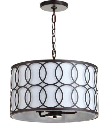 Loop 16" Metal LED Pendant - JONATHAN Y
